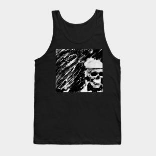 Skull Print abstraction Tank Top